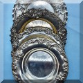 S33. Sterling silver plates. 